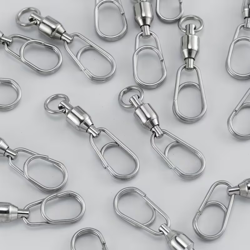 Freshwater Line - Stainless Fishing Snap Swivels With Fast