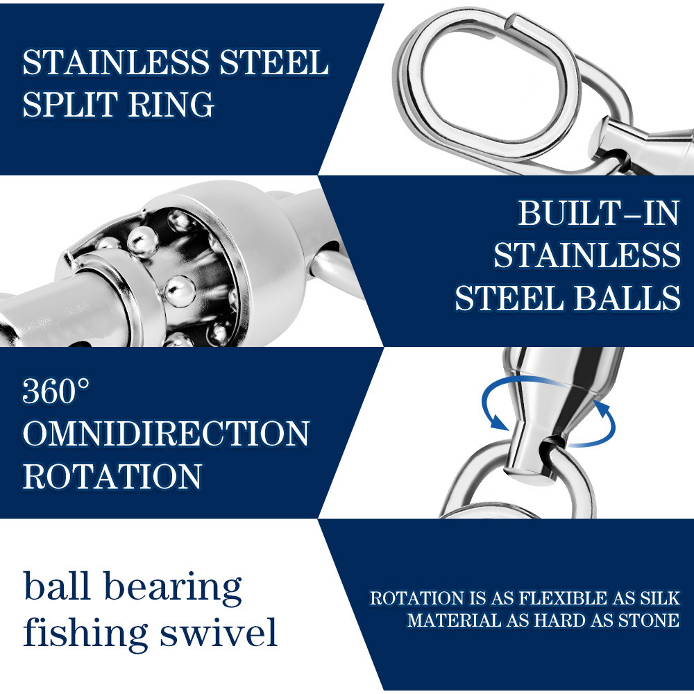 Stainless Fishing Snap Swivels - Freshwater Line review and price